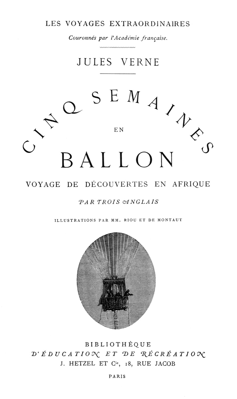 Cinq semaines en ballon — gravure
