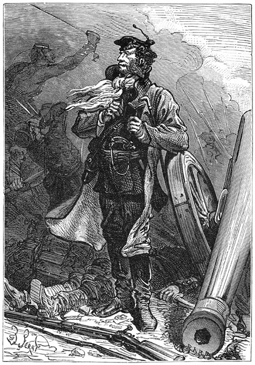 L'Île mystérieuse, gravure de Jules Férat